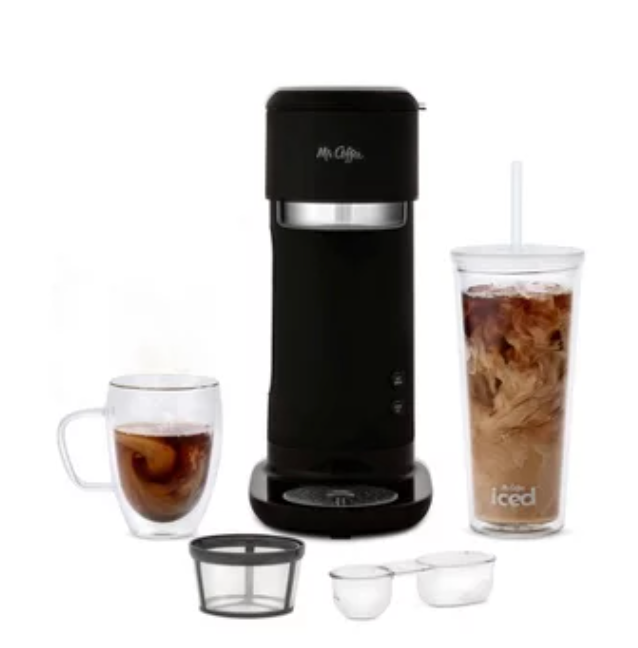 Iced Hot Single Serve Coffeemaker with Tumbler